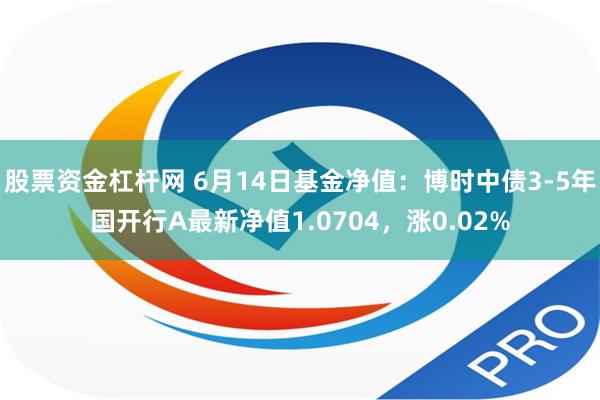 股票资金杠杆网 6月14日基金净值：博时中债3-5年国开行A最新净值1.0704，涨0.02%