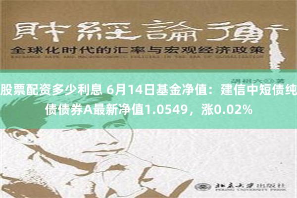 股票配资多少利息 6月14日基金净值：建信中短债纯债债券A最新净值1.0549，涨0.02%