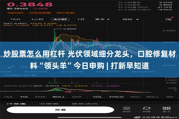 炒股票怎么用杠杆 光伏领域细分龙头，口腔修复材料“领头羊”今日申购 | 打新早知道