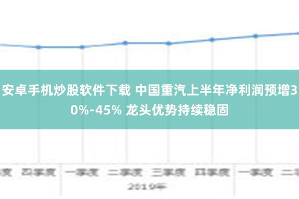 安卓手机炒股软件下载 中国重汽上半年净利润预增30%-45% 龙头优势持续稳固