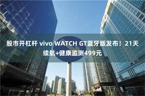 股市开杠杆 vivo WATCH GT蓝牙版发布！21天续航+健康监测499元